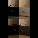 Bolsa Feminina Mão Transversal Ombro Trançada Couro PU Vegan, Clutch Noite Balada Casamento Alça Ajustável