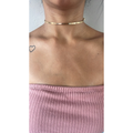 Chocker Aro Fio banhada a ouro e prata tendência