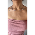 Chocker Aro Fio banhada a ouro e prata tendência