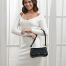 Bolso de Ombro Pequenas Feminina,Mini Bolsas Sacola Tiracolo Moderna de Couro Impermeável,Shoulder Handbag