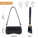 Bolso de Ombro Pequenas Feminina,Mini Bolsas Sacola Tiracolo Moderna de Couro Impermeável,Shoulder Handbag