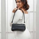 Bolso de Ombro Pequenas Feminina,Mini Bolsas Sacola Tiracolo Moderna de Couro Impermeável,Shoulder Handbag