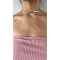 Chocker Aro Fio banhada a ouro e prata tendência
