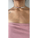 Chocker Aro Fio banhada a ouro e prata tendência