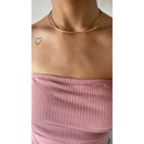 Chocker Aro Fio banhada a ouro e prata tendência