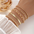 5 Pulseiras De Aço Inoxidável Hipoalergênicas, Resistentes A Manchas E à Prova d'água
