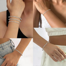 5 Pulseiras De Aço Inoxidável Hipoalergênicas, Resistentes A Manchas E à Prova d'água