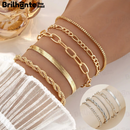 5 Pulseiras De Aço Inoxidável Hipoalergênicas, Resistentes A Manchas E à Prova d'água